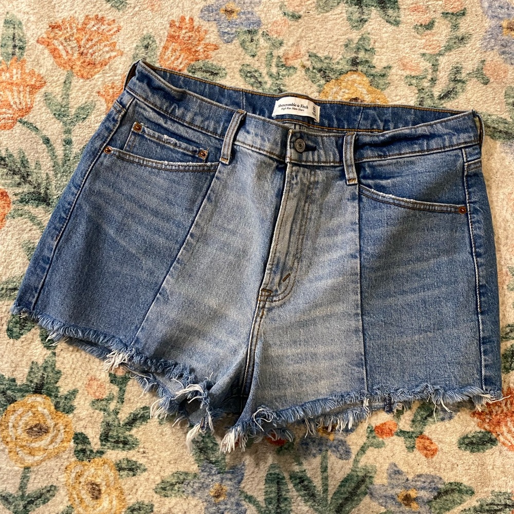 Abercrombie Denim Two Tone Blue Women's Shorts